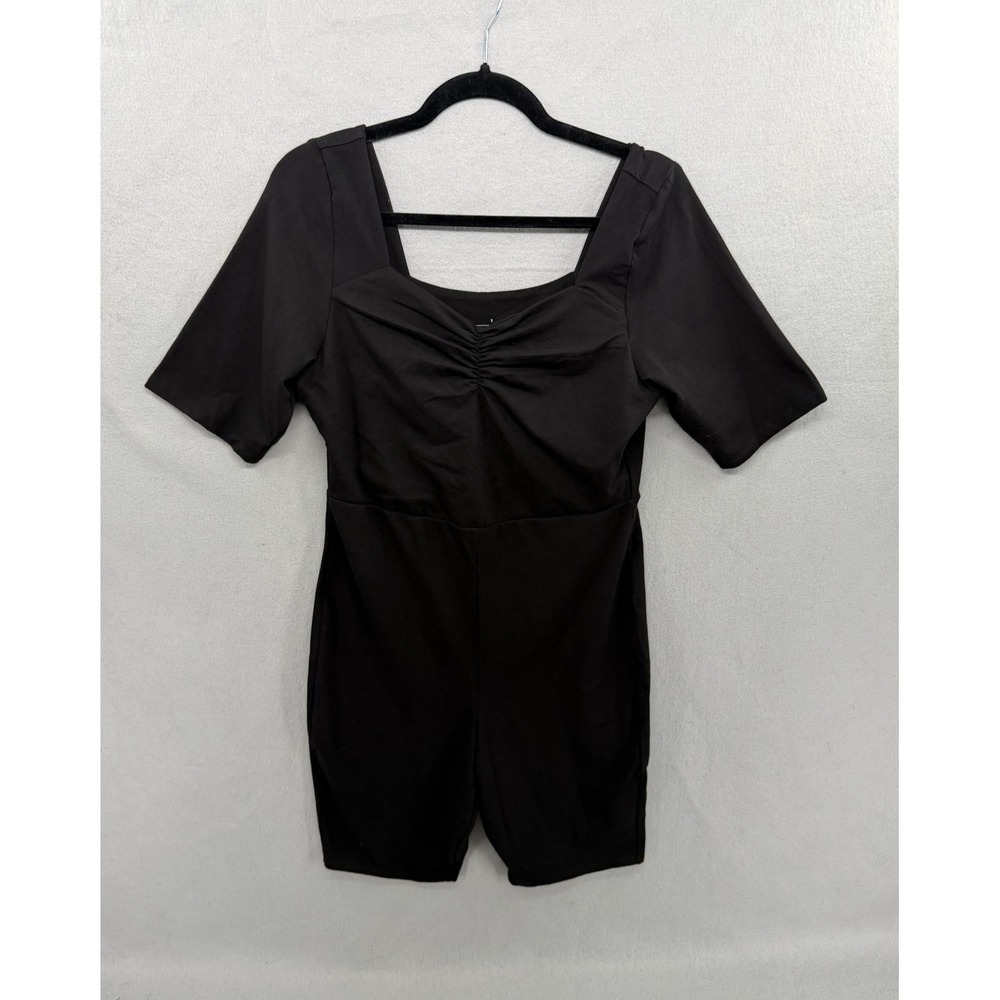 Torrid Romper Womens 1X Sweetheart Ruched Bike Shorts Y2K Minimalist Sporty
